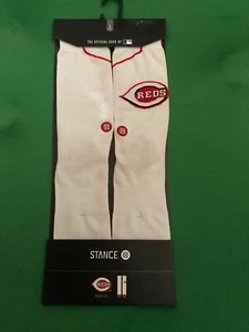 NEW: Stance Cincinnati Reds MLB Reds Home Men's Baseball Socks Sz L (9-12) White - Picture 1 of 2