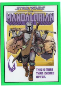 Star Wars Mandalorian Beskar Edition GREEN REFRACTOR Comic Cover CC-1 #08/50 - Bild 1 von 2