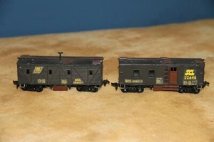 Anthearn HO SCL 30' Gepäck Arbeitswagen 2er Set schwarz Kunststoff montiert - Bild 1 von 1