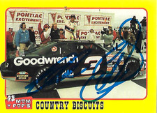 DALE EARNHARDT SR -  AUTOGRAPHED - 1991 TRAKS MOM N' POPS - CARD #3    [A-2  ]