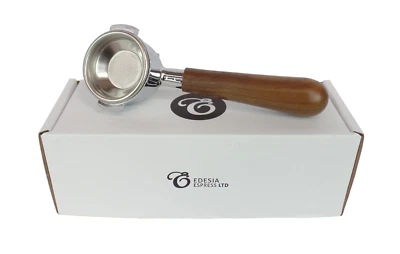 Siebträger für ASCASO 58 mm Espressomaschinen Walnussgriff - 1 Auslauf, 7g Sieb - Bild 1 von 4