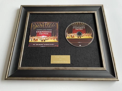 🎶💿⭐️SIGNED/AUTOGRAPHED ANDREW LLOYD WEBBER - SYMPHONIC SUITES FRAMED CD🎶💿⭐️ Cover