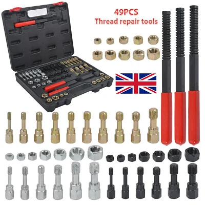 49Pcs/set Thread Repair Chaser Tool UNC UNF Metric Thread Restorer Kit - Image 1 of 4
