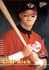 2000 Williamsport Crosscutters Multi-Ad #24 Cliff Riek Ripon Wisconsin WI Card