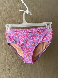 Crewcuts Girls high waist Swim Bottom bikini bottom Size 10 Pink purple NWOT - Picture 1 of 6