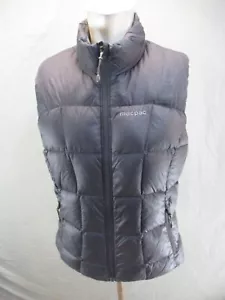 MACPAC Size S Womens Black Duck Down 100% Nylon Full Zip Insulated Vest 152 - Picture 1 of 12