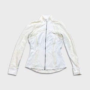 Chaqueta Lululemon Define Flocada Mujer Talla 8 Blanca Cremallera Completa Traje de Pista Top - Imagen 1 de 11