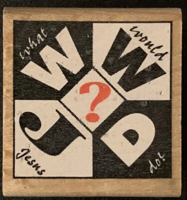 Rubber Stampede WWJD What Would Jesus Do Rubber Stamp - Image 1 of 3