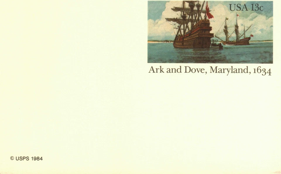US UX101 Ark and Dove Ships, Maryland, 1634 MNH - Image 1 of 1