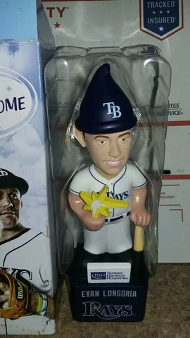 Evan Longoria Solar Gnome Tampa Bay Rays  8/6/16 New In Box Stadium Giveaway Cover