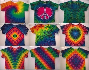 New Tie Dye Infant/Toddler Hemp-Cotton Short Sleeve T-shirt 6-12 Mo, 2 Toddler - Picture 1 of 17