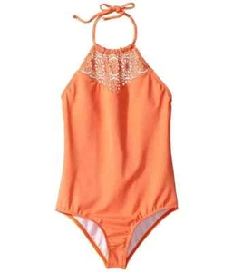 BillabongKids Orange Just Beachy One-Piece Swimsuit Size 10 - Picture 1 of 2