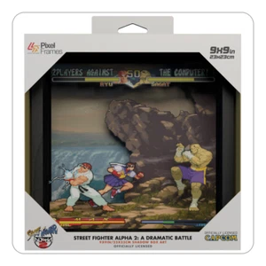 Pixel Frame - Street Fighter Alpha 2: A Dramatic Battle  (9"x9") - Picture 1 of 6