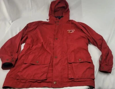 Chaqueta Para Hombres Chaps Ralph Lauren Cremallera Roja De Colección CRL 1996 Equipo Deportivo Talla Med Foto 1 de 4