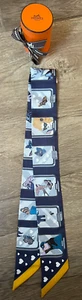 NEW Hermes Hermès Story Twilly Marine / Gris / Gold Jonathan Burton - Picture 1 of 4