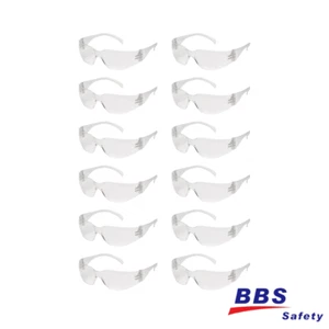 12 Pack Pair Protective Safety Glasses Clear Lens Eyewear Anti Scratch Work UV - Picture 1 of 5
