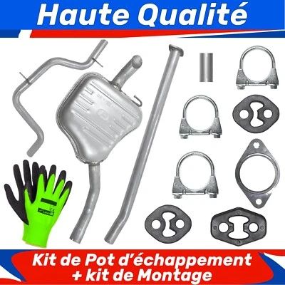 Kit de pot d'échappement pour Ford S-Max 1 I MK1 1.8 TDCi 2.0 TDCi (2006-2014) - Photo 1/4