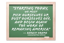 President Barack Obama Starting Today Quote Art Print Poster 24x36 inch