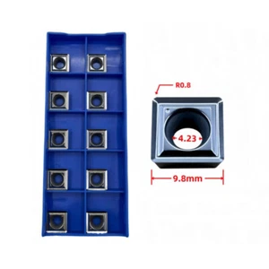 10PCS SPGT090408-DA CNC Lathe Carbide U Drill Inserts SPGT090408 For Aluminum - Picture 1 of 5