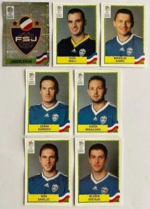 Panini UEFA EURO 2000 - PAQUETE YUGOSLAVIA - Espalda Verde Pegatinas Originales x 7 - Imagen 1 de 2