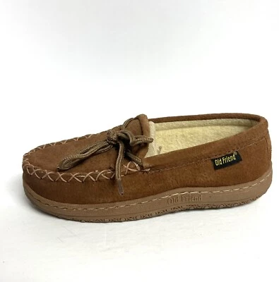 Old Friend Terry Moccasin Slipper Chestnut 6 M Womens - Image 1 of 4