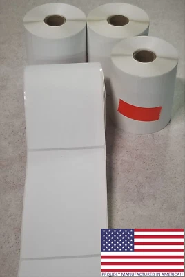 4 Rolls 4x6 Direct Thermal Shipping Labels - 250 per roll - 1000 labels - Image 1 of 4
