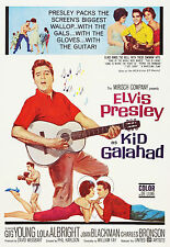 "KID GALAHAD "  ELVIS PRESLEY 1962 Retro Movie Poster Various Sizes