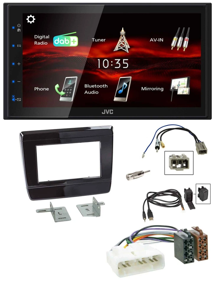 JVC USB Bluetooth MP3 DAB 2DIN Autoradio für Isuzu D-Max 2020 2021 Klavierlack - Bild 1 von 4