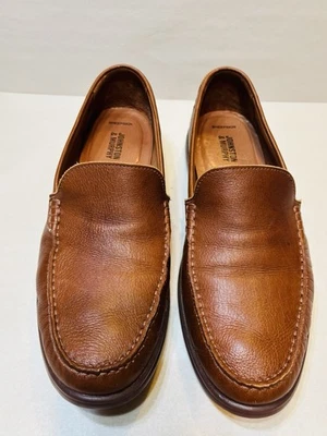 Johnston & Murphy Brannon Venetian Men's Size 10 M Brown Leather Loafer Shoes - Image 1 of 4