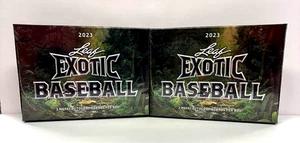 2023 Leaf Exotic Baseball 3 Autos Factory Sealed Hobby Box Lot of 2 - Picture 1 of 3