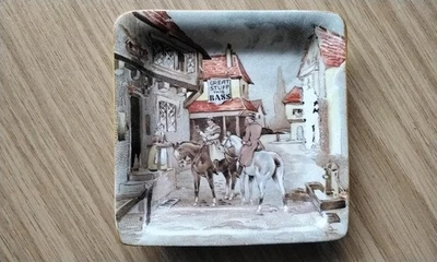 Vintage Bass Brewery Ashtray Great Stuff This Bass  Gentlemen on Horses - Image 1 of 2