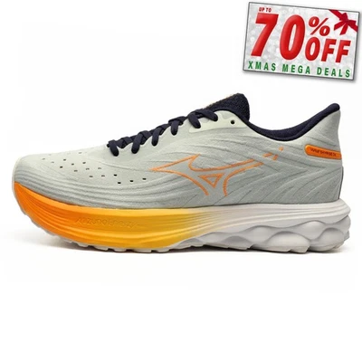 Mizuno Vague Skyrise 6 Hommes Premium Chaussures Course Fitness Gym Baskets Gris - Photo 1/4