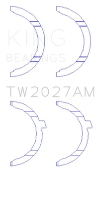 King Engine Bearings Tw2027Am Thrust Washer Set For Audi Aah, Bug, Ccwa,Ctba - Image 1 of 4