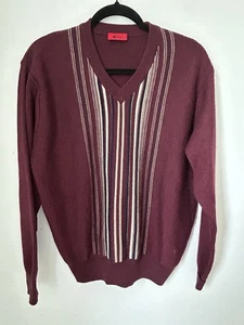 Gabicci Vintage Made In Italy Wool Blend Pullover V-Neck Jumper - Medium - Picture 1 of 10