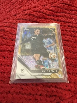2021-22 Topps Chrome Champions Gold Mini Diamond Refractors /50 Paulo Dybala - Image 1 of 3