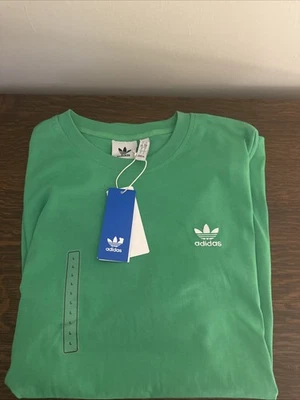 adidas Men’s Trefoil ESS Tee - Sz Lg - Green - NWT - Image 1 of 4