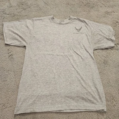 Medium M US Air Force USAF Reflective PT Silver Short Sleeve Gray T-Shirt shirt - Image 1 of 4