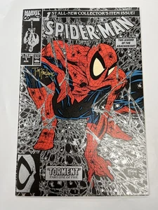 SELLO WEB FIRMADO POR LA TIENDA MCFARLANE #1 PLATA SPIDER-MAN ¡ALTA CALIDAD! MARVEL TORMENT - Imagen 1 de 12