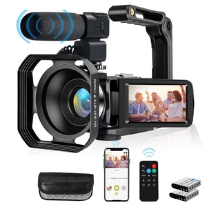 4K Video Camera, Camcorder 48MP Ultra HD WiFi Vlogging Camera for YouTube 18X... - Picture 1 of 7