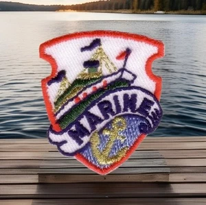 Marine Boat Ship Liner Anchor Embroidery Patch - Picture 1 of 2