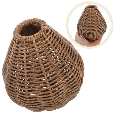  Deko Vasen Blumenübertopf Geflochten Heimdekoration Geflochtener Blumenkorb - Bild 1 von 4