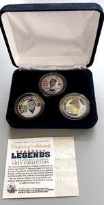 Baseball Legend WILLIE MAYS US Statehood Quarter Set di 3 monete colorate - COA - Foto 1 di 6