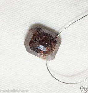 TRAPANO 1,70 Ct Diamante Sciolto Naturale Taglio Rosa Forma Cuscino Colore Ro... - Picture 1 of 4
