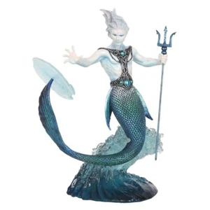 Wasser Elementar Zauberer Figur von Anne Stokes, Merman Waves Geschenk Kunst Skulptur - Bild 1 von 6