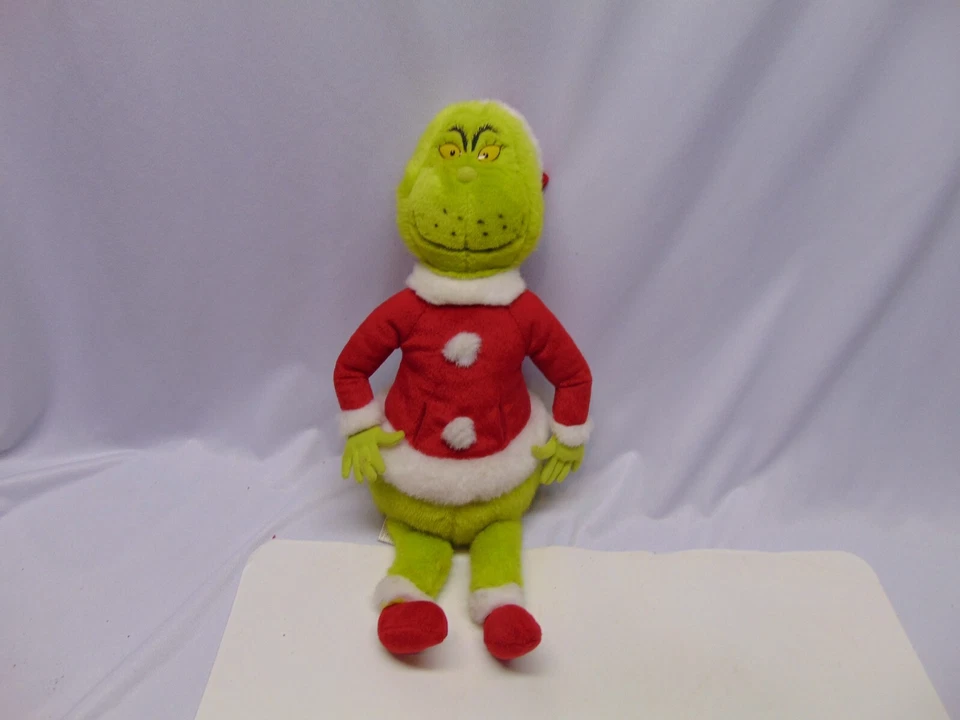 1999 Dr Seuss The Grinch Stole Christmas Stuff Plush Toy 22" long Santa Suit - Image 1 of 4