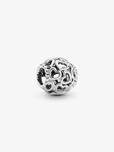 *BRAND NEW* Pandora Moments 925 Sterling Silver Hearts All Over Charm 790964 - Picture 1 of 4