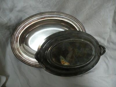 F B Rogers Silver Co Silver Plated Covered Chafing Dish Foto 1 de 2