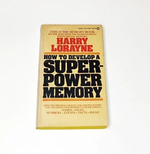 How to Develop A Super-Power Memory Harry Lorayne Book MMPB 1974 GOOD COND - Picture 1 of 8