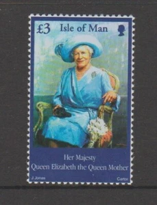 Isle of Man 2002 Queen Mother Commemoration Single Stamp $3.00 - Picture 1 of 1