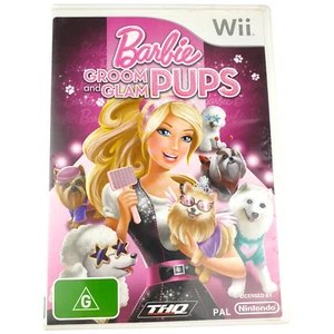 Nintendo Wii Barbie Groom & Glam Pups Game Complete Kids G 2010 Aus Pal Ret Good - Bild 1 von 8